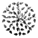 Ver imagem 1 de Mandala Decorativa em Ferro Rústico Preta:preto