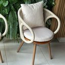 Ver imagem 7 de Conjunto de Mesa e Poltronas Zurick 6 Lugares Tampo em MDF com Corda Náutica 150cm Nossa Kasa