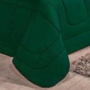Ver imagem 3 de Kit Edredom 6 Pçs Aconchego Casal Queen Casa Dona Dupla Face com Lençol Verde Militar