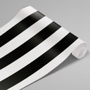 Ver imagem 3 de Papel de Parede Listras Preto e Branco Arte Destaque 2 Metros