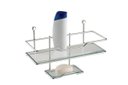 Ver imagem 1 de Porta Shampoo com Saboneteira Inox - Prata com Metalico - Sch4507 - Aramados Schmitt