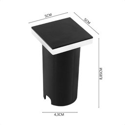 Balizador de Solo Led Taschibra Edge Quadrado Preto Bivolt - 2