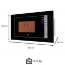 Ver imagem 5 de Kit Forno Elétrico 48l + Micro-ondas 25l Fischer Fit Line Embutir Preto 110v