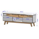 Ver imagem 3 de Rack para Tv 75 Polegadas Sertaozinho Off White Cinamomo