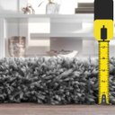 Ver imagem 3 de Tapete para Sala Peludo Fofinho 1,00Mx1,50M Cinza Casa Dona