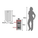 Ver imagem 3 de Bancada Multiuso P- Área Serviço Bl3306 C- 1 Porta Branco - Tecno Mobili