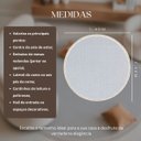 Ver imagem 3 de Tapete Redondo Sala Quarto 100% Algodão Estampa Zigzag Franja Lavável Antiderrapante Decoração Boho