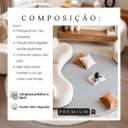 Ver imagem 6 de Tapete Redondo Sala Quarto 100% Algodão Estampa Zigzag Franja Lavável Antiderrapante Decoração Boho