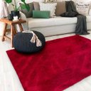 Ver imagem 1 de Tapete para Sala Peludo Fofinho 1,00Mx1,50M Vermelho Casa Dona