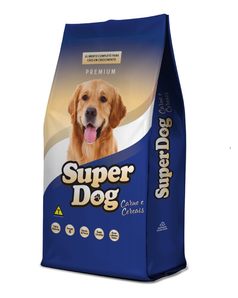 Ração Super dog Premium Cães Adultos - 25kg | MadeiraMadeira