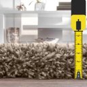 Ver imagem 3 de Tapete para Sala Peludo Fofinho 1,00Mx1,50M Bege Casa Dona