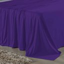 Ver imagem 2 de Jogo de Cama Casal Viúva Nobre 4 Peças Malha 100% Algodão - Roxo / Cinza