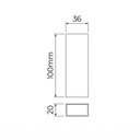 Ver imagem 2 de Arandela Stella Wall Mini LED 2 Fachos Fechados IP65 5W Bivolt Branco - 3000k - Luz Amarela