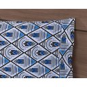 Ver imagem 5 de Jogo Lençol 4 Peças Cama Viúva 2,03mx1,20mx35cm 100% Algodão 180 Fios Ponto Palito Losangos Branco