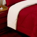 Ver imagem 3 de Kit 6 Pçs com Edredom e Lençol Aconchego Casa Dona Dupla Face Casal Queen Vermelho e Palha