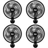 Kit 4 Ventilador Parede 50cm 130W Turbo Turbão 5 Pás Grade Protetora Preto Wap Rajada Turbo W130 - 1