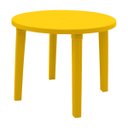 Ver imagem 1 de Mesa Tramontina Cassino 90 cm em Polipropileno Amarelo