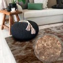Ver imagem 4 de Tapete para Sala Peludo Fofinho 1,00Mx1,50M Caramelo Casa Dona