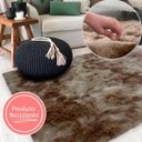 Ver imagem 2 de Tapete para Sala Peludo Fofinho 1,00Mx1,50M Caramelo Casa Dona