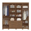 Ver imagem 3 de Guarda Roupa Casal com Pés e Espelho 8 Portas 6 Gavetas Liverpool Santos Andirá