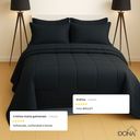 Ver imagem 6 de Kit 6 Pçs Aconchego Dupla Face Casal Queen com Lençol Preto Casa Dona