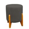 Puff Decorativo Kit 3 Thor Luxo Sala Quarto Suede Grafite - Mimos e Conforto - 3