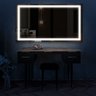 Espelho jateado iluminado com led frio 60x100cm Woodglass 60x100 jato frio - 8