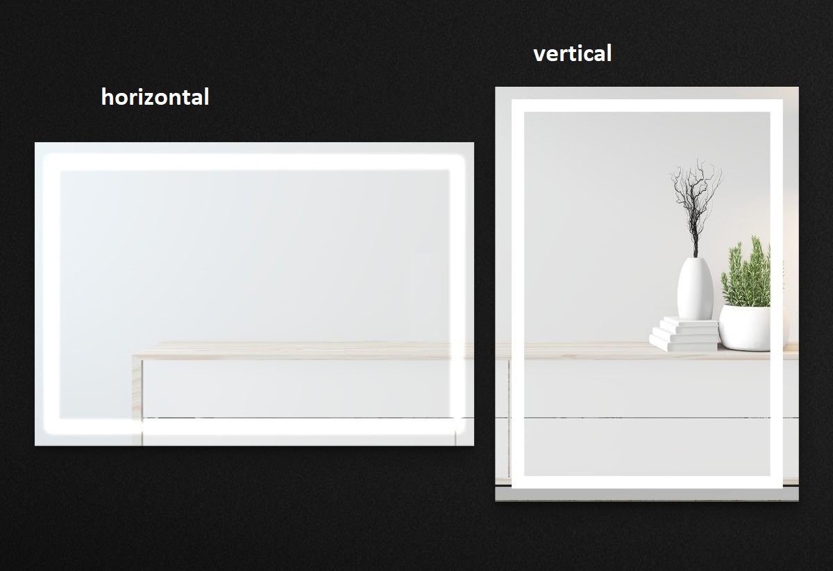 Espelho jateado iluminado com led frio 60x100cm Woodglass 60x100 jato frio - 5