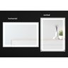 Espelho jateado iluminado com led frio 60x100cm Woodglass 60x100 jato frio - 5