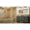 Espelho jateado iluminado com led frio 60x100cm Woodglass 60x100 jato frio - 9