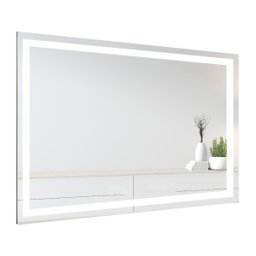 Espelho jateado iluminado com led frio 60x100cm Woodglass 60x100 jato frio - 10