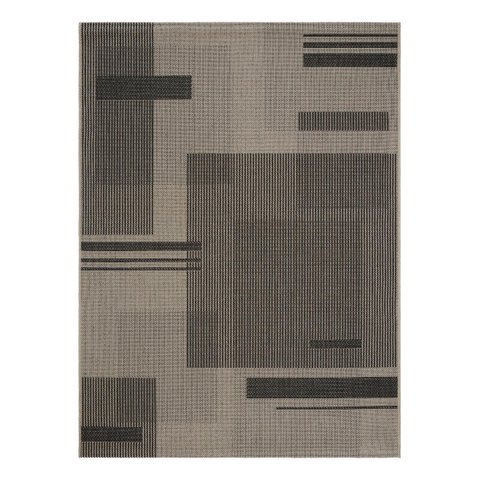 Tapete Sisal sem Pelo Eco-nature Painel Bege/chumbo 150x200