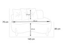 Ver imagem 5 de Namoradeira Plaza Bouclé com 3 Almofadas Elegância, Conforto e Sofisticação para Sua Casa - Estopar