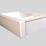 Cuba Dupla Corian Farmsink 86x55 Branco Fosco CNOX - 3