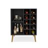 Adega Bar para 10 Garrafas Miami Preto - Rede Móveis - 4