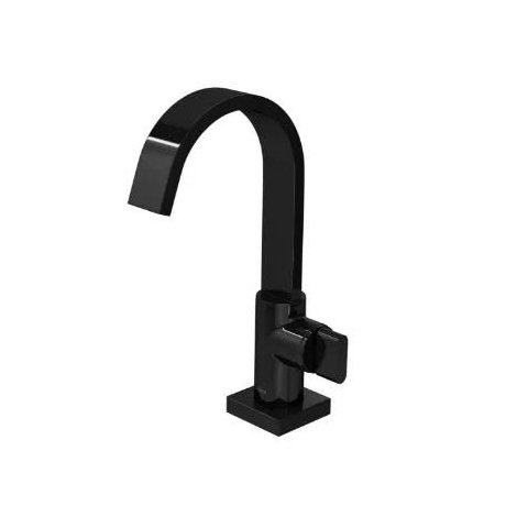 Torneira de Mesa Bica Alta Para Lavatório Polo 1198 BL33 NO Black Noir - Deca
