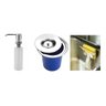 Lixeira Cozinha Embutir 3 Litros + Dosador + Suporte Bucha - 1