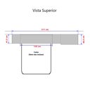 Ver imagem 4 de Guarda Roupa Dormitório Modulado Alpes Casal 1,38 m - Roupeiro Luciane M02:Azul