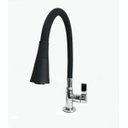 Ver imagem 2 de Torneira Cozinha Gourmet Emborrachada Preta Mesa 2 Jatos