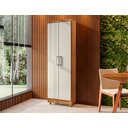 Ver imagem 2 de Armário Multiuso Off White para Dispensa com 02 Portas Aa