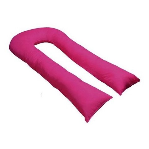 Travesseiro Tipo U 170x80cm P/ Gestante Gigante De Corpo - Fúcsia