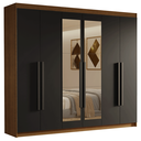 Ver imagem 3 de Guarda-roupa Casal 6 Portas Batentes com Espelho Venus Madesa