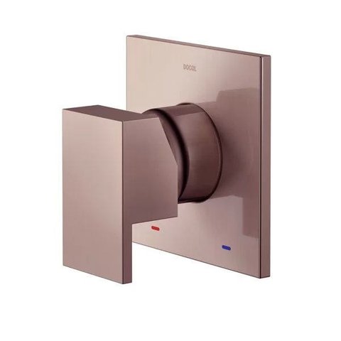 Acabamento monocomando para chuveiro 3/4" alta vazão New Edge/Minima cobre escovado - 00925969