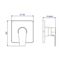 Ver imagem 2 de Acabamento Misturador Monocomando 4993 Ap/Bp Chuveiro Level Red Gold Deca