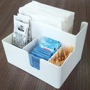 Ver imagem 5 de Kit 4 Porta Sachês Guardanapos Açúcar Organizadores Bancada Branco