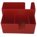 Ver imagem 6 de Kit 4 Porta Sachês Guardanapos Açúcar Organizadores Bancada Vermelho