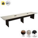 Ver imagem 4 de Mesa de Reunião Cs Pre 3,80m X 1,10m 2 Caixas de Tomadas F5