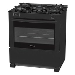 Fogao 5 Bocas Venax Delplus Vitreo Preto Fosco Gas Glp - 3 Fogao 5 Bocas Venax Delplus Vitreo Preto Fosco Gas Glp - 3