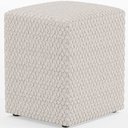 Ver imagem 2 de Kit 04 Puffs Quadrado L02 Decorativo Bouclê Cru - Lyam Decor