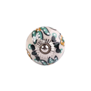 Ver imagem 1 de Puxador Cerâmica Decorado Floral Gavetas Armários Portas